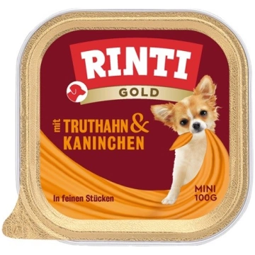 RINTI Gold Mini tītara un truša gaļa - mitrā suņu 