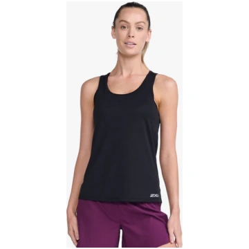 2XU Aero Singlet Womens - L / WHITE/SILVER REFLECT