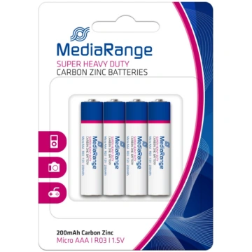 Mediarange Batterie micro AAA Carbon-Zink/R03 1,5V