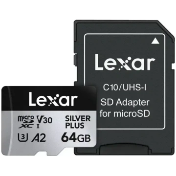 Lexar High-Performance Silver Plus microSDXC 64GB 