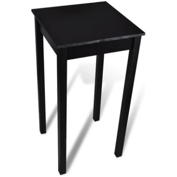 vidaXL bāra galds, 55x55x107 cm, melns MDF Nav nor