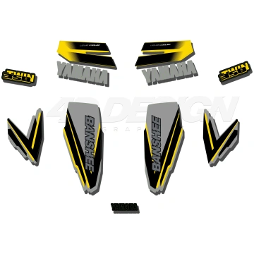 YAMAHA BANSHEE 1998 (YELLOW) - OEM GRAPHICS 4DDesi