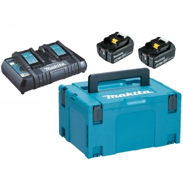 Makita komplekts 18 V 2 x BL1850B, DC18RD, MAKPAC