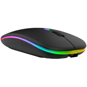 Bezvadu RGB pele, melna Nav norādīts