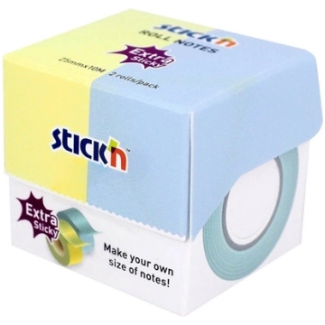 Stickn Note Roll Extra Sticky FSC 2x25mmx10m Paste