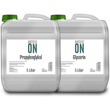 5L glicerīna E422 + 5L propilēnglikola E1520, ideā
