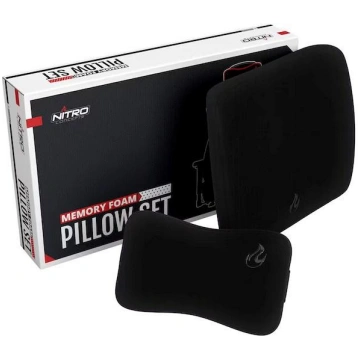 Nitro Concepts Memory Foam Pillow Set Black/Black 
