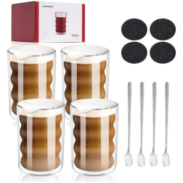 GARPROVM Latte Macchiato glāzes ar dubultām sienām
