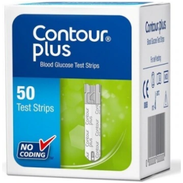 Teststrēmeles glikēmijas Contour Plus N50 BAYER CO