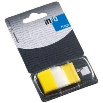 Paper-index Global Notes, 25x43mm, Yellow, Plastic