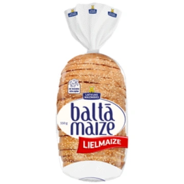 Baltā maize Lielmaize LATVIJAS MAIZNIEKS 550g