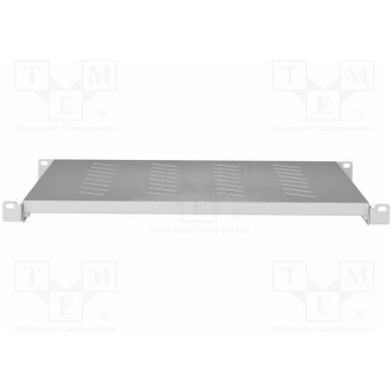 Shelf; 1U; grey; Standard: 19"; rack shelf | AK-10
