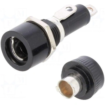 Fuse holder | 6.3x32mm | 30A | 250VAC | on panel |