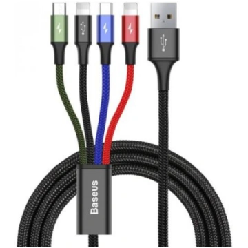 Baseus KB2L435A12BK mobile phone cable, Black, Blu