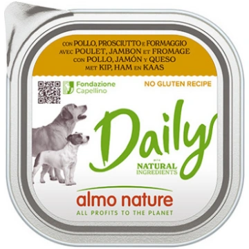 Almo Nature Daily Dog vista, šķinķis, siers 300 g 