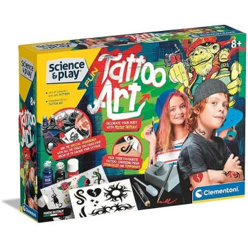 Clementoni 61544 Science & Play Fun Tattoo Set, iz