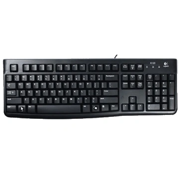 Logitech K120 RUS/OEM Keyboard Melns