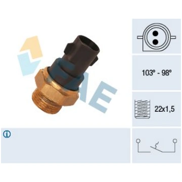 FAE 37290 Termoslēdzis, Radiatora ventilators