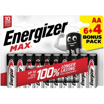 Energizer Energizer LR6/10 Max AA 6+4 zdarma EU015