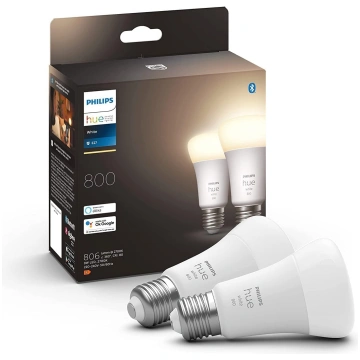 Philips Hue E27 LED spuldzes, dimmējamas, saderīga