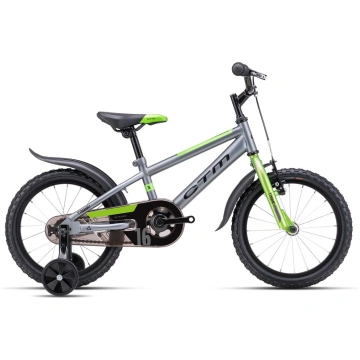 Velosipēds CTM TOMMY matt grey / lime 8"