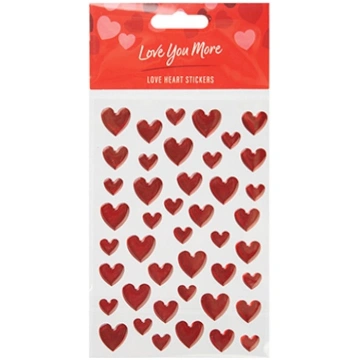 LOVE YOU MORE Sirds formas uzlīmes, 737174 Cits