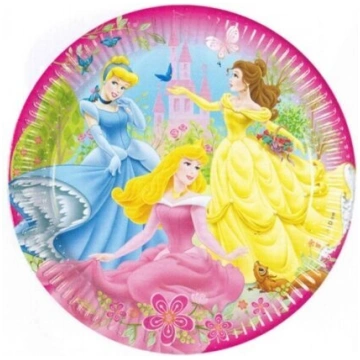 Princeses šķīvis liels, 23 cm, izgatavots no karto