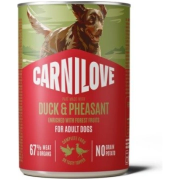 Carnilove Duck & Pheasant konservi suņiem ar pīli 
