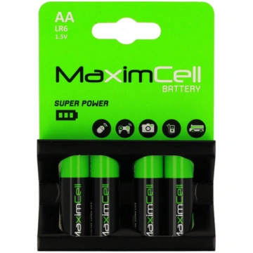 MaximCell Alkaline LR6 AA baterijas, 4 gab
