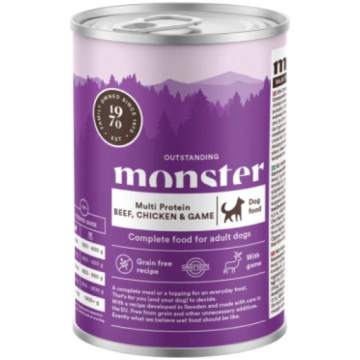 Monster Dog Multi Protein Beef, Chicken and Game 4