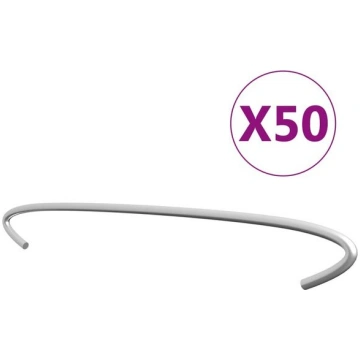 vidaXL gabiona āķi, 50 gab., cinkots tērauds, 50 c