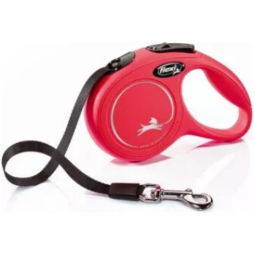 Retractable pavada Flexi Classic L 5 m Sarkana