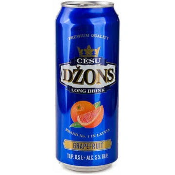 Alk. kokt. Cēsu Džons Greipfrūtu 5% 0.5L CAN
