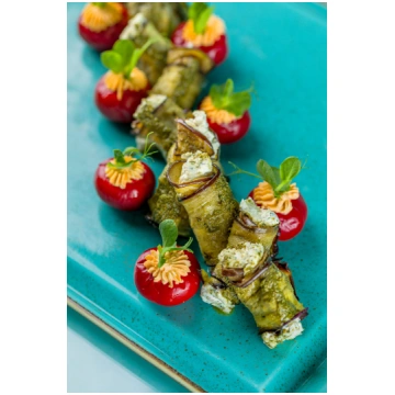 Baklažānu rullīši ar fetas sieru