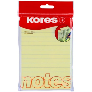 Kores - Lined Sticky Notes 150x100 mm (746510) 746