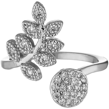 Kristallperlen, offener Fingerring, verstellbare F