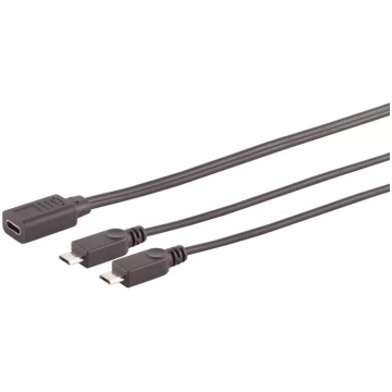 USB kabelis S/CONN 13-20021 USB 2.0 0.3 m USB C 2 
