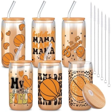 Yungyan Basketabll Tumblers ar bambusa vāku un sal