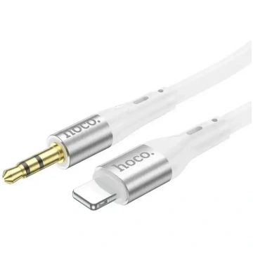 Hoco UPA22 AUX 3.5mm uz Lightning kabelis, 1m – ba