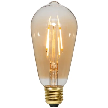 Dekoratīvā LED spuldze Star Trading Plain Amber, E