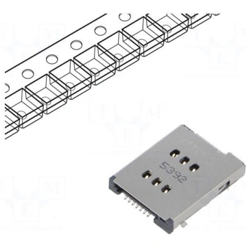 Connector: for cards | Nano SIM | double,push-pull