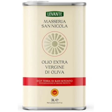 Īpaši neapstrādāta olīveļļa LEVANTE MASSERIA SAN N