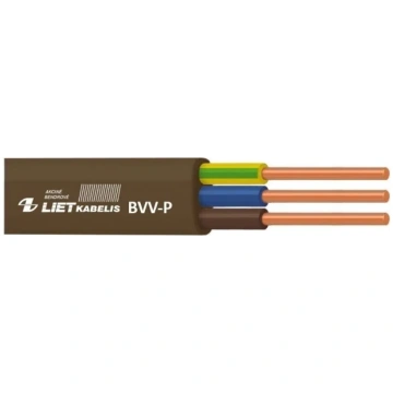 Kabelis Lietkabelis BVV-P, Eca, 3 x 2.5 mm², 100 m