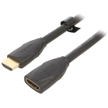 Cable; HDMI socket,HDMI plug; PVC; HDMI 2.0; 3m; b