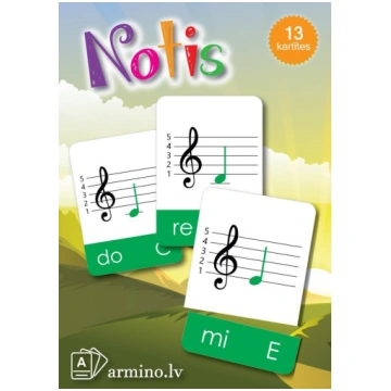 Kartītes “Notis” - Mācību materiāli 1.klase
