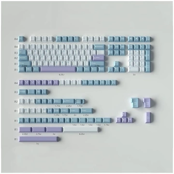 172 taustiņi Double Shot Keycaps Cherry Profile Il