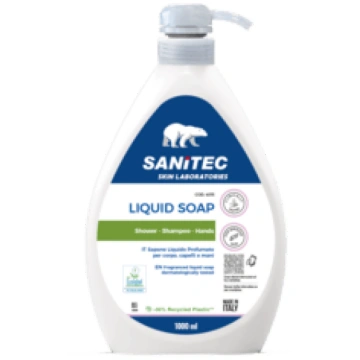 Šķidrās ziepes Sanitec Green Power, ziedu aromāts,