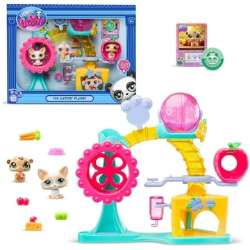 Bandai Littlest Pet Shop - Fun Factory komplekts -