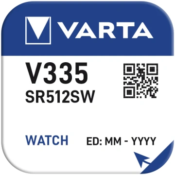 Pulksteņu baterija VARTA Silver V335 1.55V, 1 gab