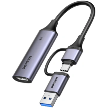 Video capture adapter 2K@30Hz HDMI -> USB-A/USB-C 